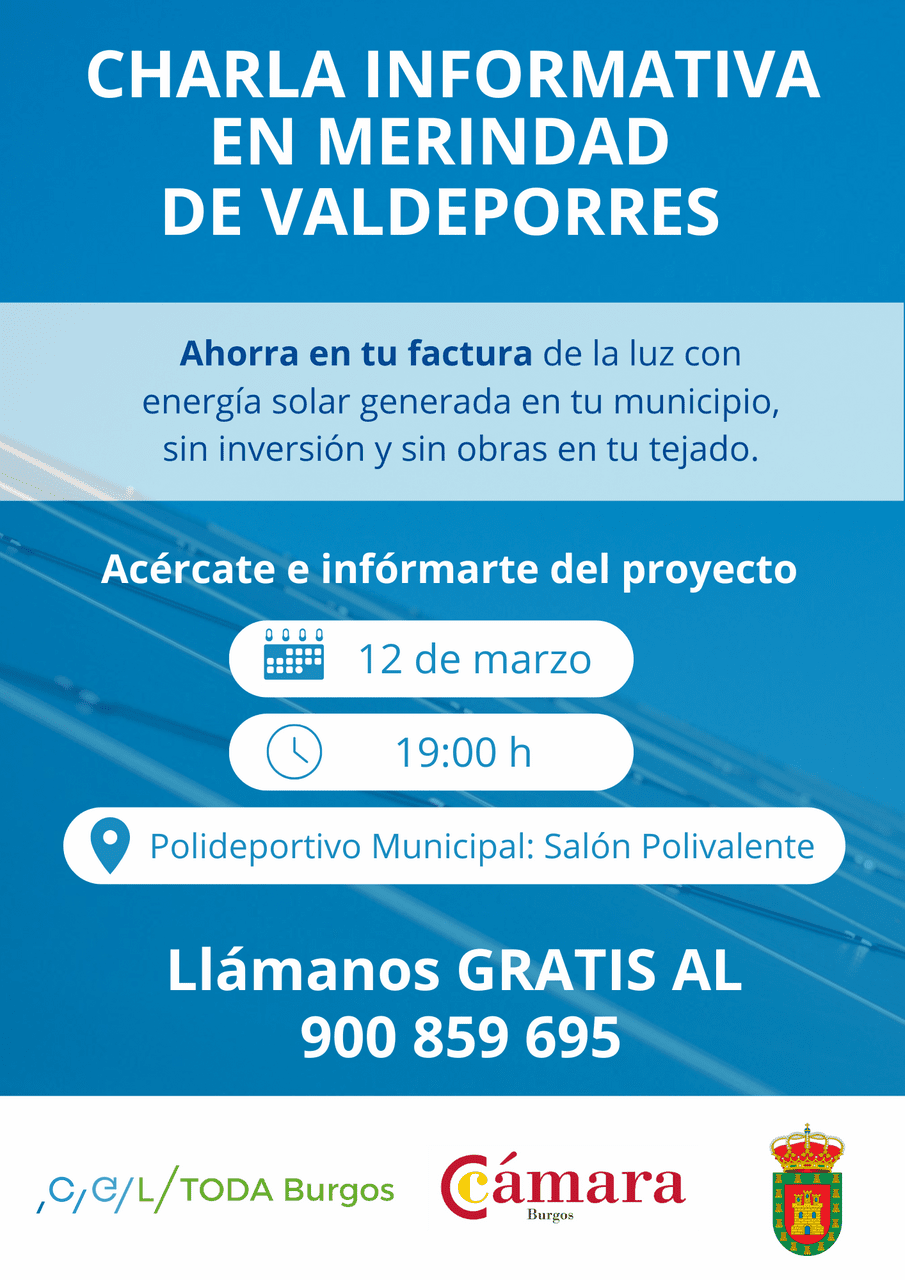 Cartel charla CEL toda Burgos